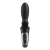 Vibromasseur rabbit noir USB, chauffant et connecté Heat Climax  Satisfyer - CC597791