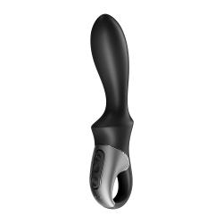 Vibromasseur noir USB, chauffant et connecté Heat Climax Satisfyer - CC597789