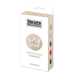 Préservatifs lubrifiés, en latex x12 avec réservoir ORIGINAL 53 mm - R416452
