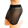 Jupe noire en résille transparente Maya - LSN1