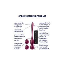 Boules de geisha vibrantes Satisfyer Love Birds Vary - CC597876