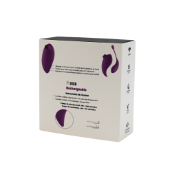 2en1 Stimulateur clitoridien à picots par aspiration avec son œuf vibrant à distance violet - 0-B0009PUR