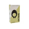 OCTAVE, Cockring Noir dans un silicone médical doux avec 1 mode de vibration - COR035BLK