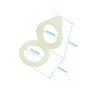 Double cockring vert fluorescent en silicone - WS-NV508B