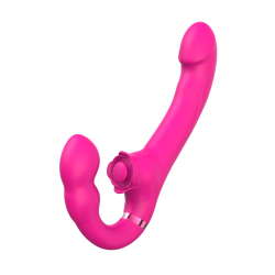 Vibromasseur ROSEA Strap-on Triple Action Télécommandé - SAV190