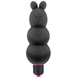 Vibromasseur stimulateur noir 7 vitesses silicone waterproof - CC5740000010