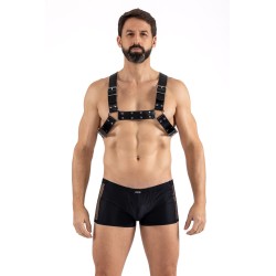 Harnais homme simili cuir avec sangles croisées dans le dos - LM302412152