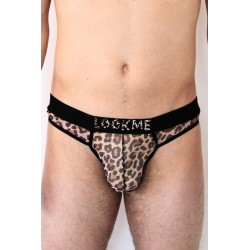 String en résille imprimé léopard - LM2501-57LEO