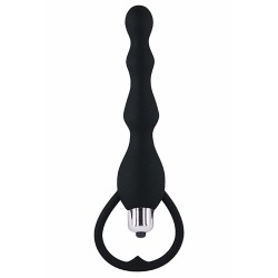 Chapelet anal noir vibrant - CR-AOP057BLK