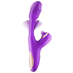 Vibromasseur rabbit 3-en-1 avec tapotements Joyfully - CC531056020120