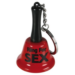 Cloche rouge porte clefs Ring For Sex 