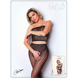 Ensemble 2 pièces résille ouvert à l'entrejambe - Le Numéro 2 - Collection Ensemble 